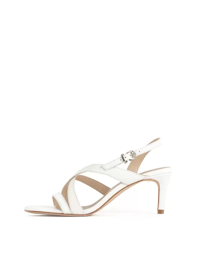 JANIS Piel grabada lagarto latte