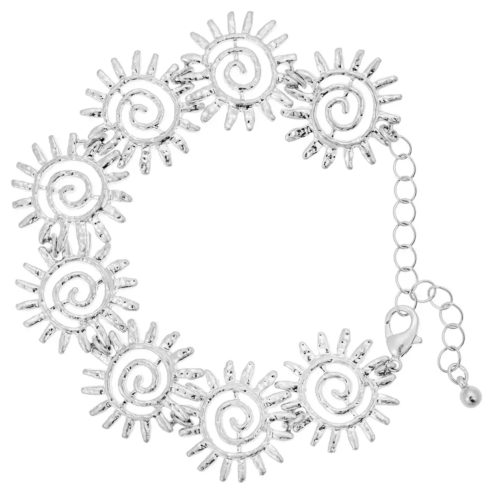 Armband - Silver Swirls