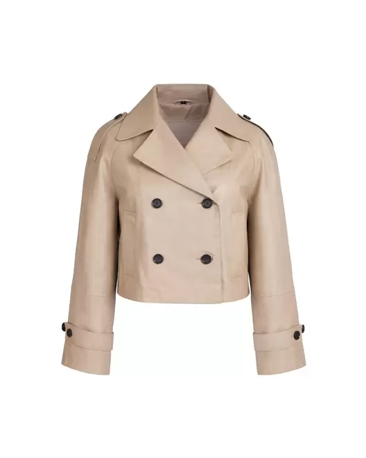 Chaqueta de Piel Estilo...