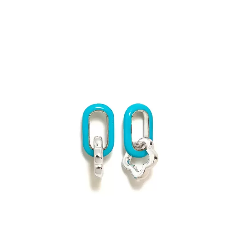 FLOWER PRESSURE EARRINGS WATER LINK