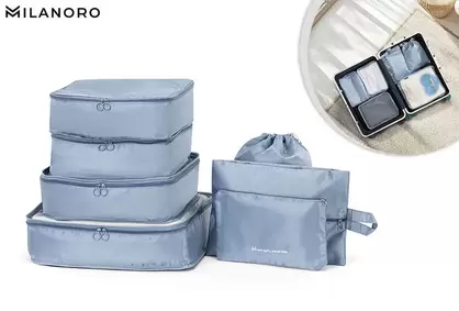 Juego de 7 prácticos organizadores para maletas de viaje