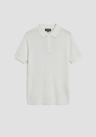JERSEY POLO SLIM FIT DE SUAVE MEZCLA DE LINO Y VISCOSA