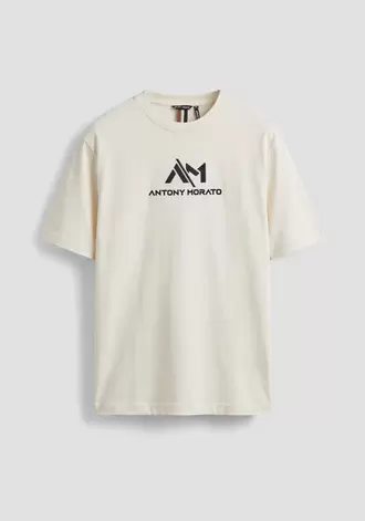 CAMISETA REGULAR FIT DE PUNTO DE ALGODÓN CON LOGOTIPO
