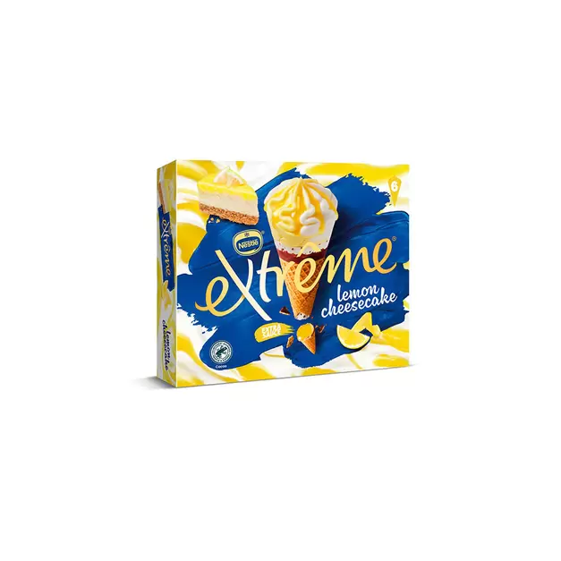Cono Extreme Cheesecake de Limón (pack de 6uds)