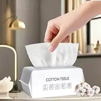 100 Pcs Disposable Face Towels, Biodegradable, Ultra Soft for Sensitive Skin, Suitable for Facial Cleansing