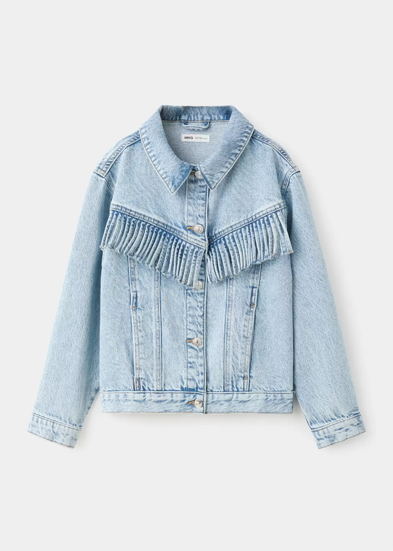 Cazadora vaquera flecos