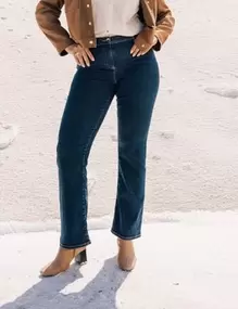 Jean magique L'Unique coupe bootcut denim brut femme