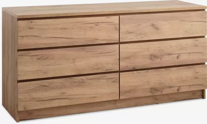 LIMFJORDENCómoda 3+3 cajones LIMFJORDEN color roble salvaje natural