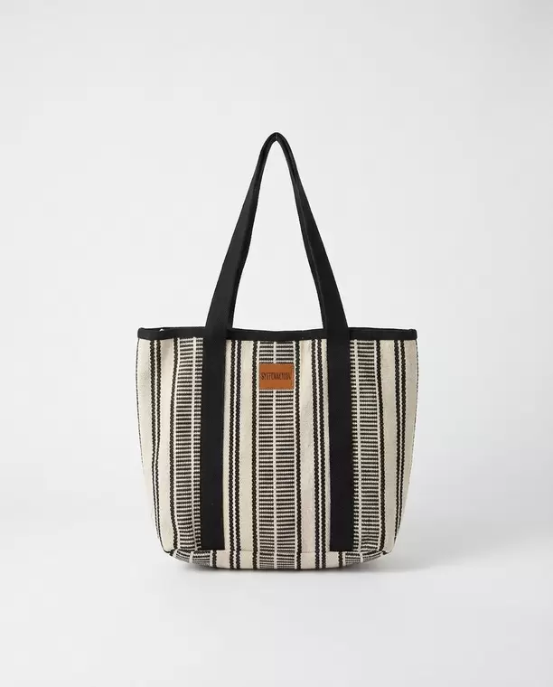 bolsa tela rayas