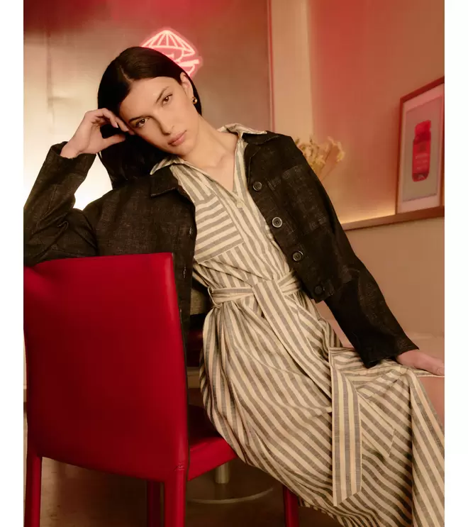 VESTIDO CAMISERO RAYAS