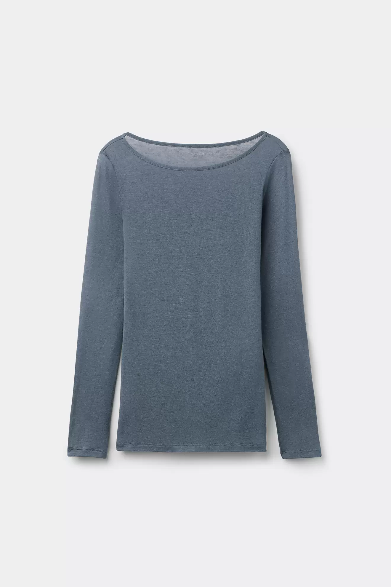 Camiseta Ligerísima Escote Barco con Lana Merina