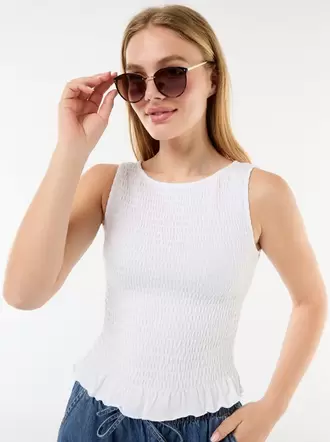 Camiseta sin mangas elástica