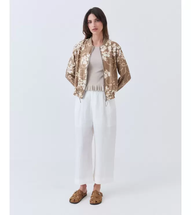 BOMBER ESTAMPADA FLORES