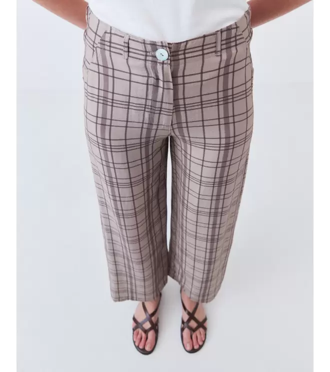 PANTALÓN RECTO CUADROS