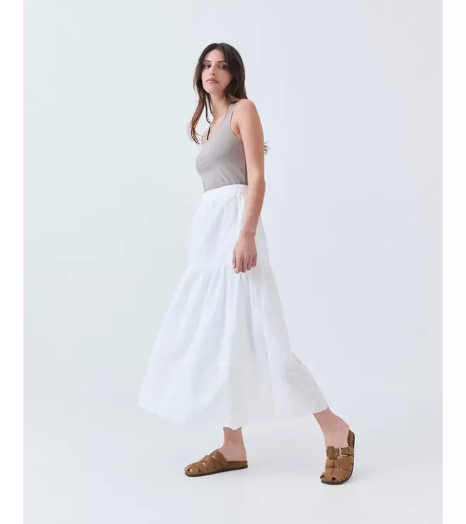 FALDA CALADA VOLANTE