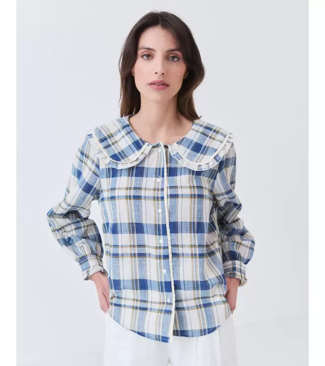 CAMISA CUADROS CUELLO BEBÉ