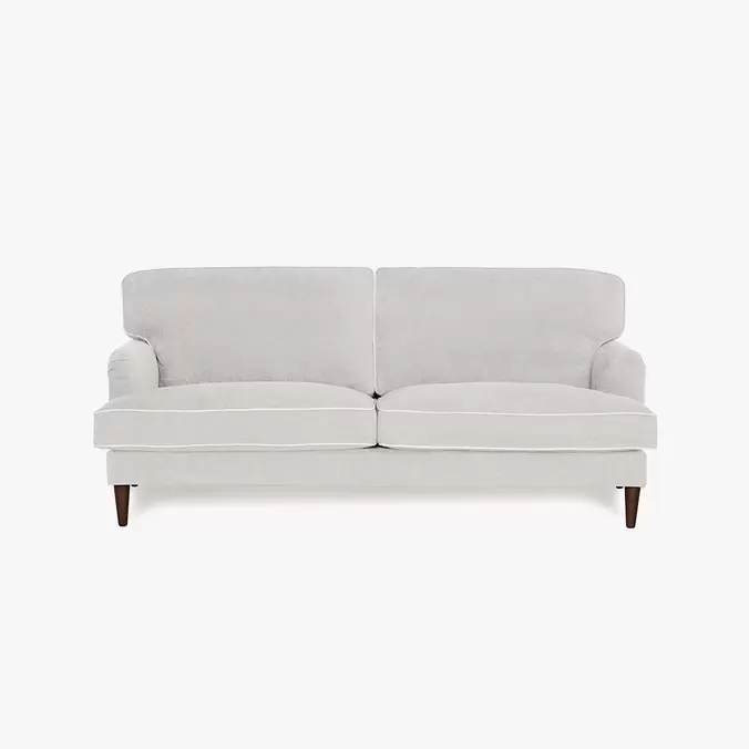 Sofá de 3 Plazas Topo con perfiles en Beige SPENCER