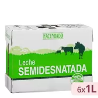 Leche semidesnatada Hacendado