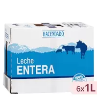 Leche entera Hacendado