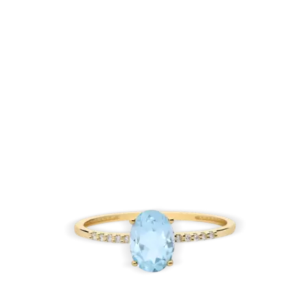 Anillo diamante natural 0.05 ct. oro 18 quilates