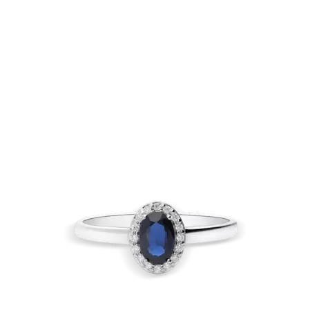 Anillo diamante natural 0.08 ct. oro 18 quilates RANI SAPPHIRE