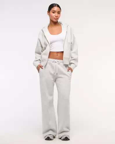 High Rise Wide Leg Sunday Sweatpant