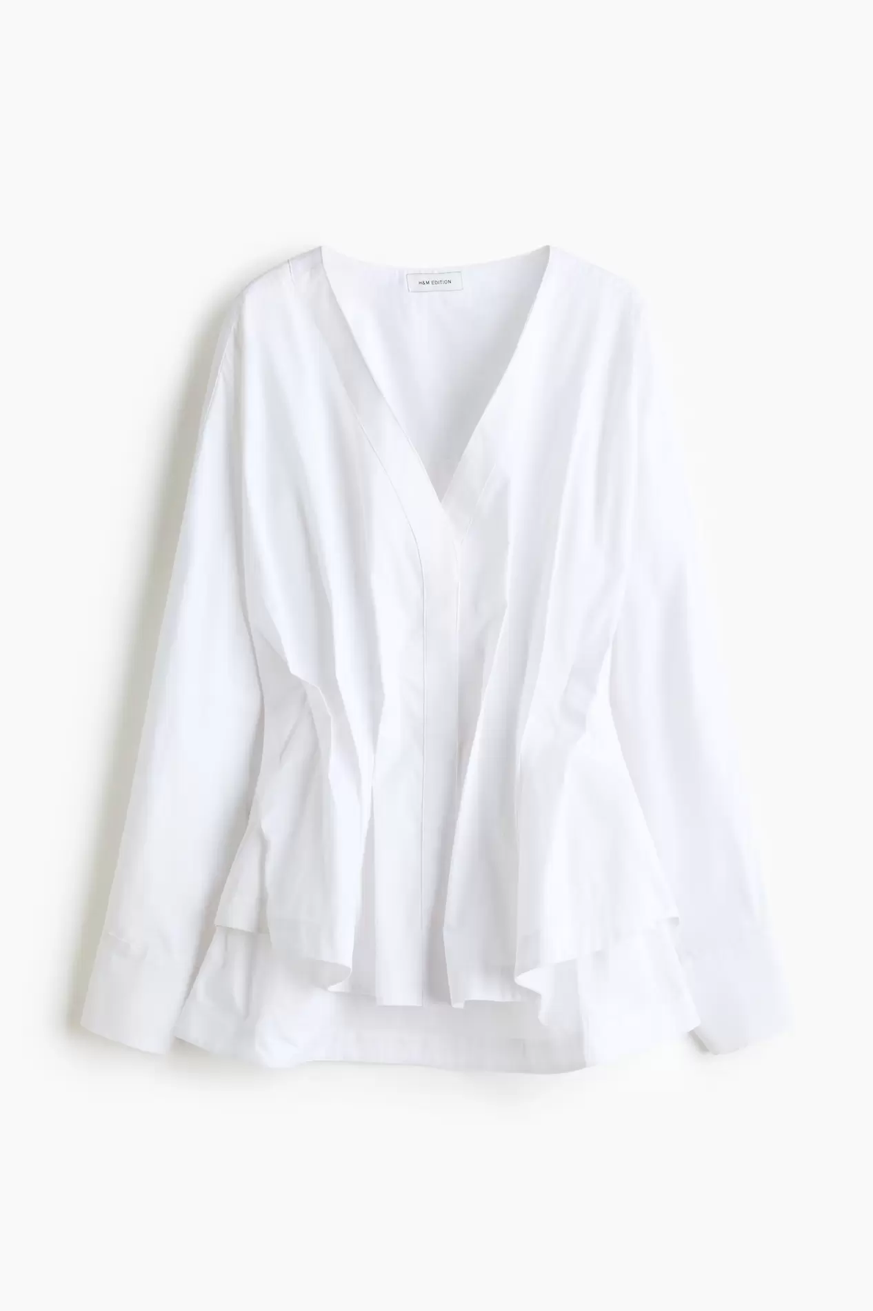 Blusa entallada de algodón