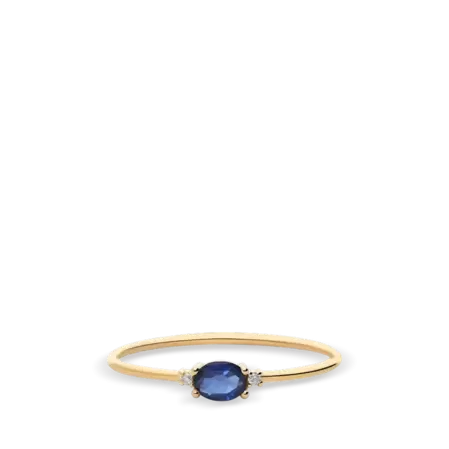 Anillo diamante natural 0.02 ct. oro 18 quilates