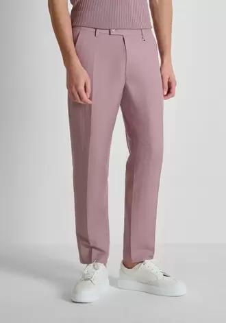 PANTALONES REGULAR FIT «JULIAN» DE MEZCLA DE LINO SLUB
