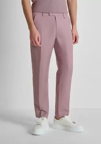 PANTALONES REGULAR FIT «JULIAN» DE MEZCLA DE LINO SLUB