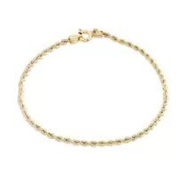 Cadena de oro amarillo 9K cordón 2 mm