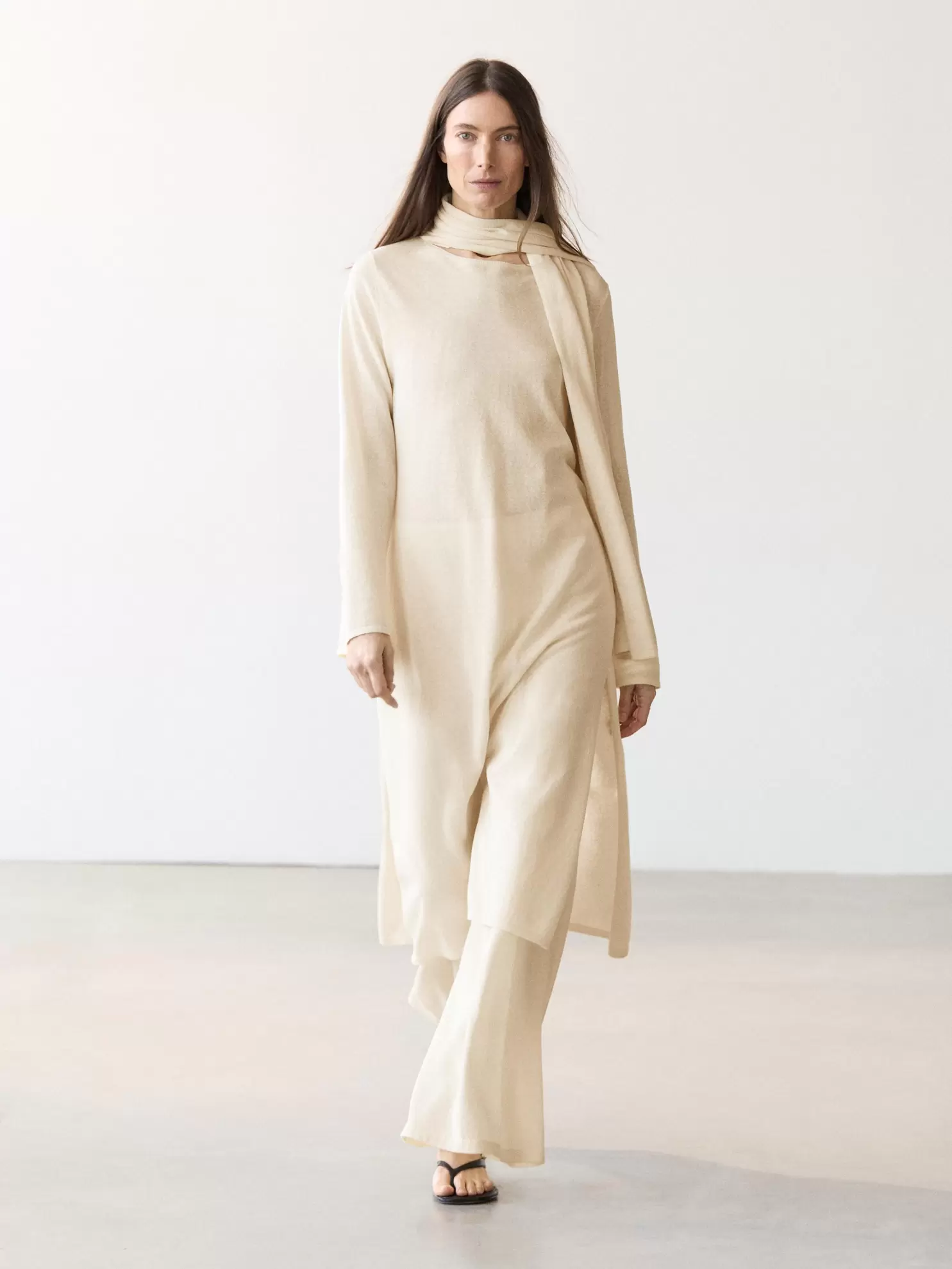 Vestido túnica fluido total look