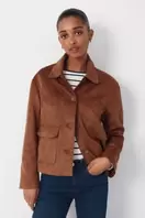 Chaqueta tejido efecto ante