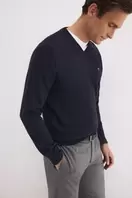 Jersey punto algodón premium cuello pico