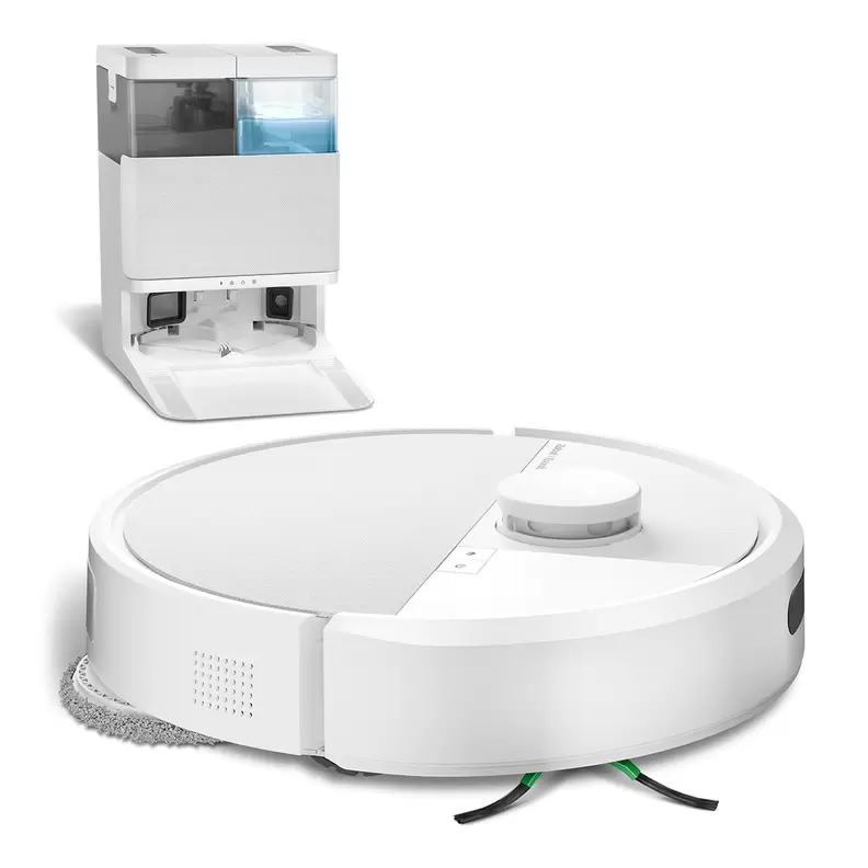 Robot aspirador y friegasuelos Roomba® Plus 405 Combo con Base AutoWash? y mopas giratorias DualClean? elevables con  SmartScrub