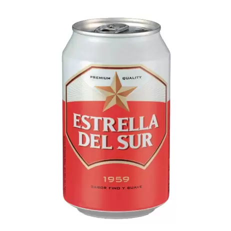Cerveza Estrella del Sur lata 33 cl.