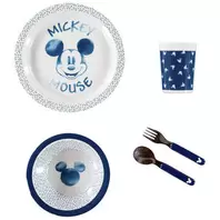 Vajilla 5 piezas de melamina Mickey Disney