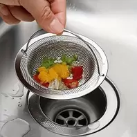 1 Piece Stainless Steel Drain Stopper – Non-Slip Handle Hair Catcher – Filter for Shower and Sink – Effortlessly Prevents Blockages and Jammings – Durable and Rust Resistant for