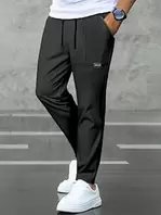 Mens Workout Sweatpants Elastic Waist Breathable Gym Dynamic Sessions