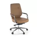 Sillón de oficina respaldo bajo bicolor