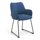 Silla confidente , estructura patín