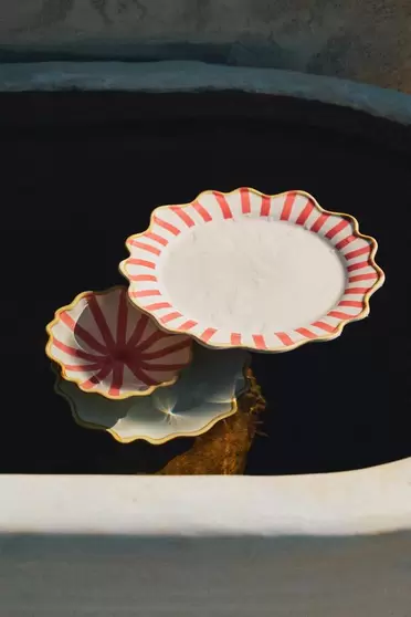 Plato llano festoneado 26 cm