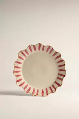 Plato llano festoneado 26 cm