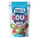 Vidal Sour Mix 180g – Golosinas surtidas ácidas, sabores kiwi, sandía y cola, bolsa grande Embalaje Deteriorado (Cad: 30/11/2027)