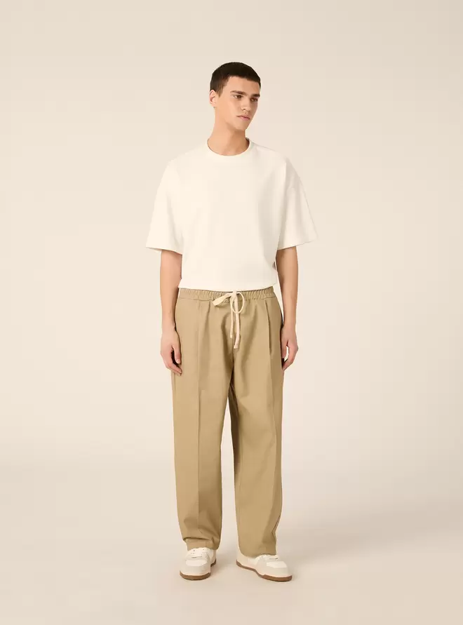 Pantalones de corte globo