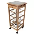 Verdulero Frutero de cocina Oporto 2 color miel 37X37X85