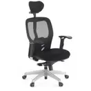 Silla de oficina ergonómica con reposacabezas
