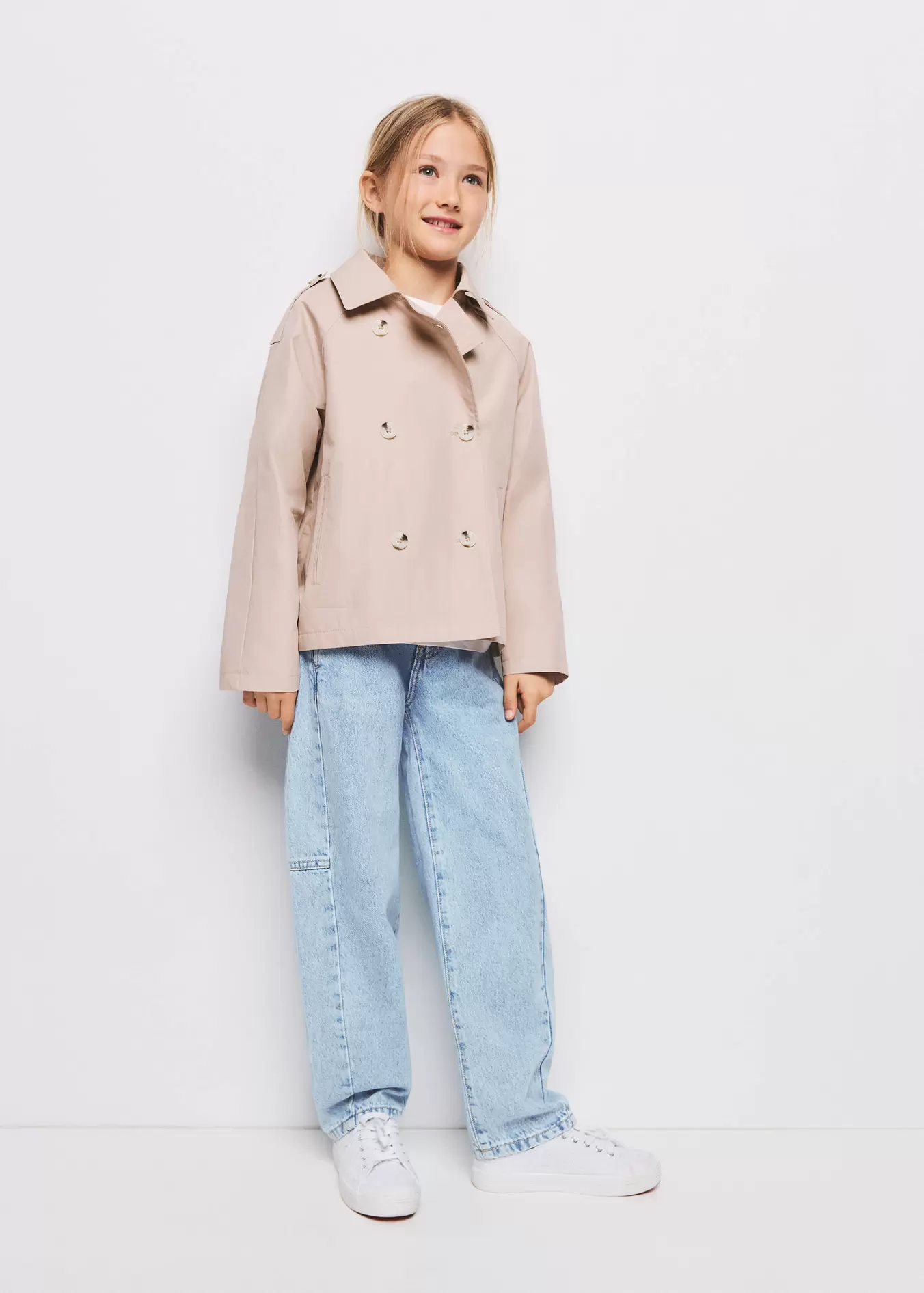 Trench doble botonadura