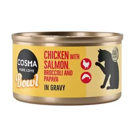 Cosma Bowl 6 x 80 g comida húmeda para gatos