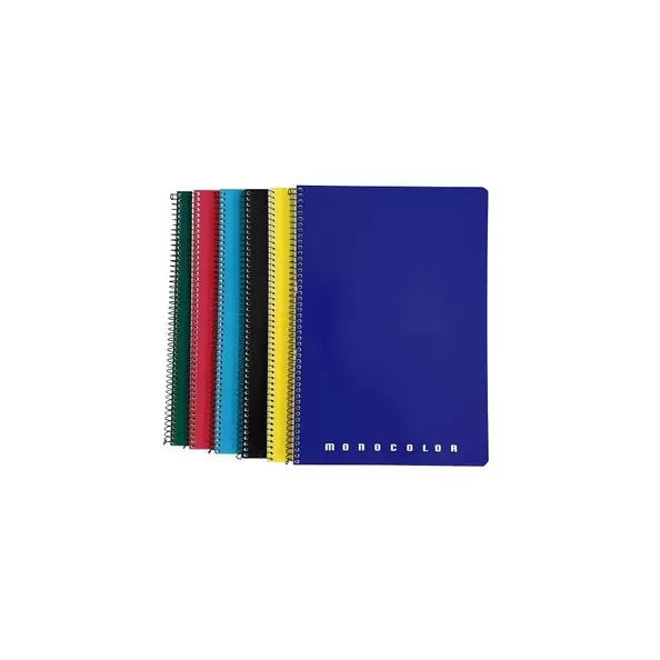 CUADERNO MONOCOLOR TAPA DURA - FOLIO 80H CDLA 4 C/M